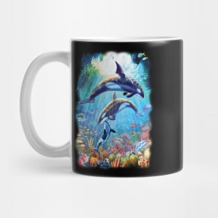 Family of Killer whales Mug